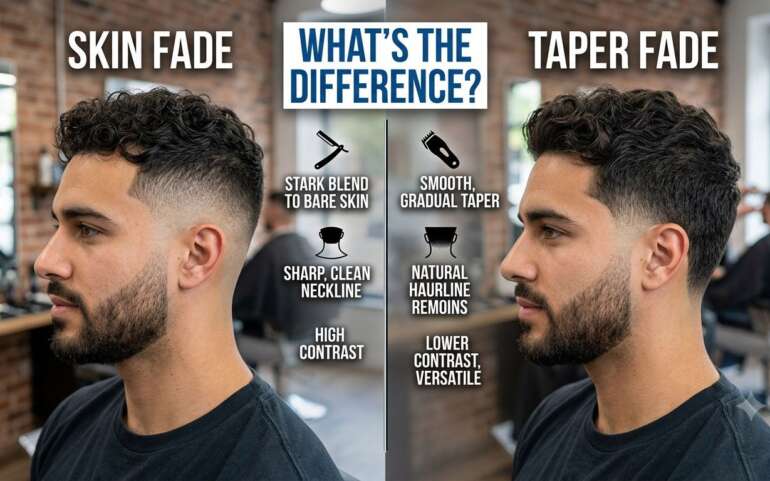 Skin Fade vs Taper Fade: What’s the Difference?